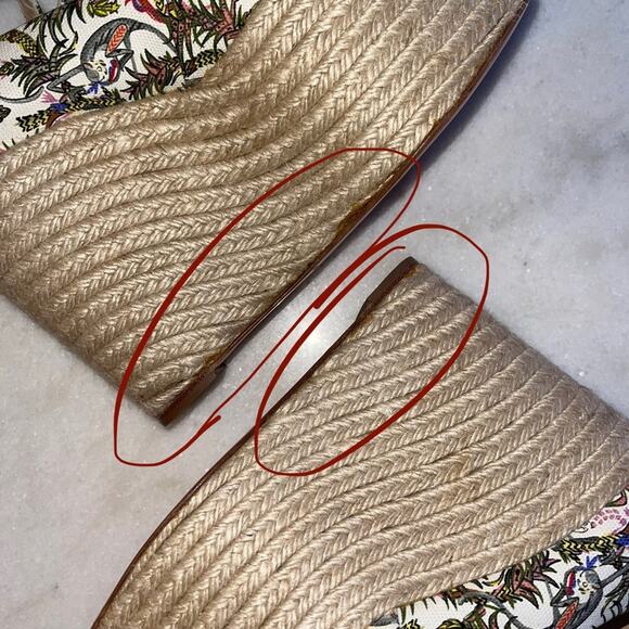 New Christian Louboutin Tropical Jungle Print Espadrille Wedge - Picture 11 of 11